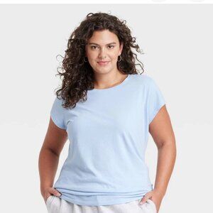 821-822 WOMENS XXL BABY BLUE TEE BY UNIVERSAL THREAD